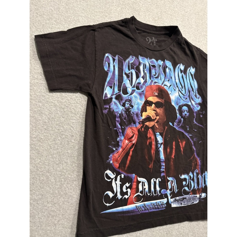 21 Savage It's All A Blur Official Tour T Shirt Size Adult S Double Sided - Picture 4 of 11